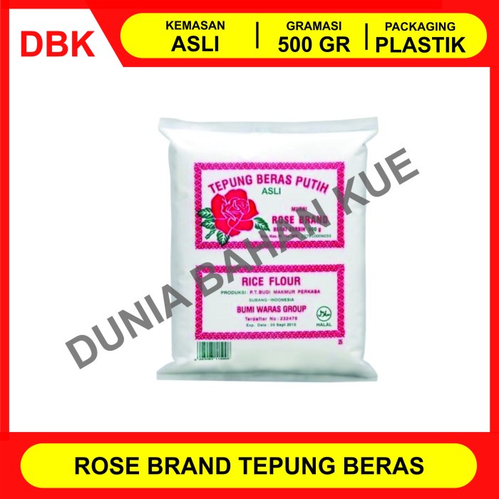 

Ketan-Beras-Tepung- Tepung Beras Putih Rose Brand 500 Gr -Tepung-Beras-Ketan.
