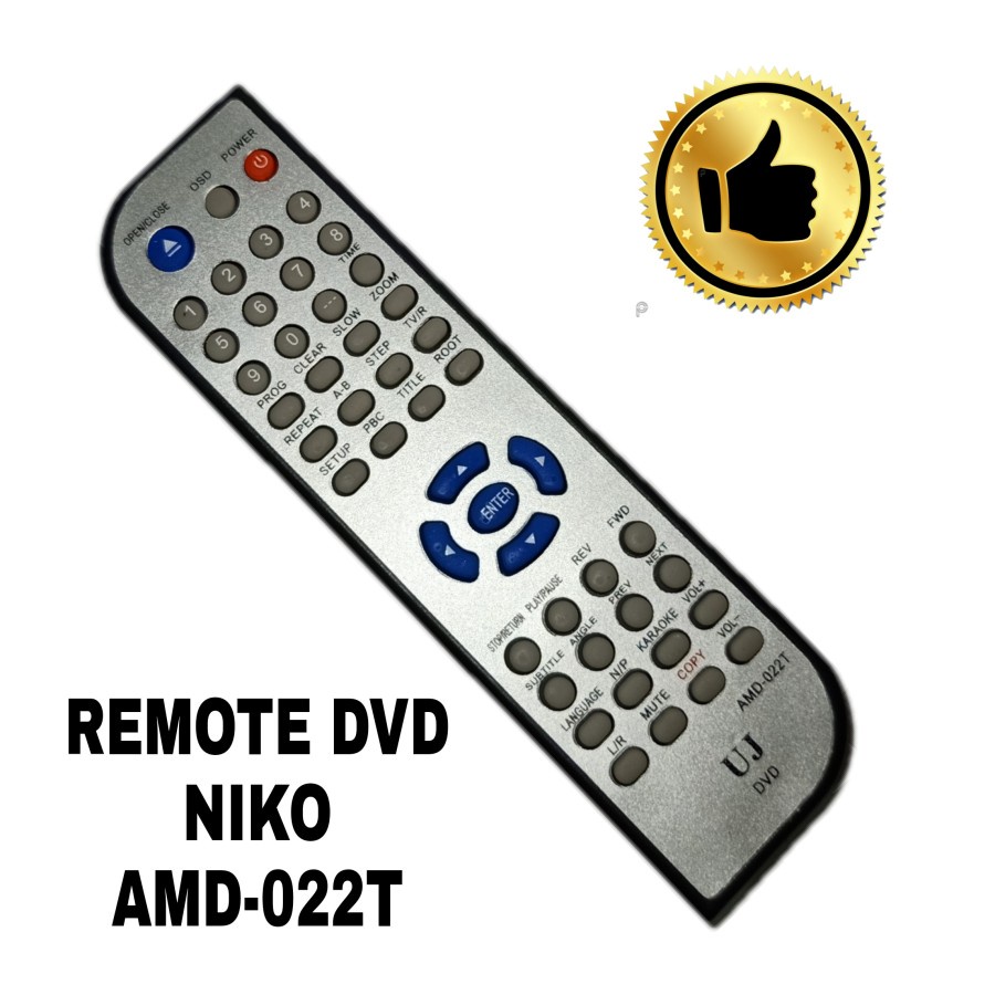 REMOT REMOTE DVD NIKO AMD-022T JUN DA