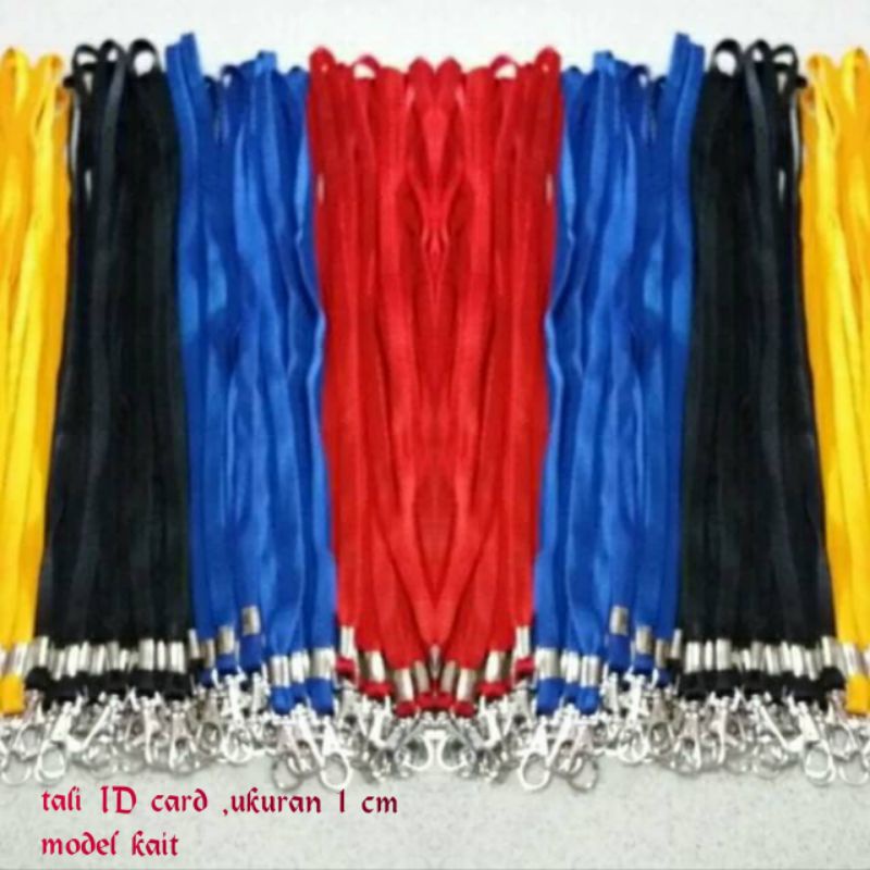 

tali ID card kait / tali ID buat kartu peserta,,,,1pak ( isi 100pcs )