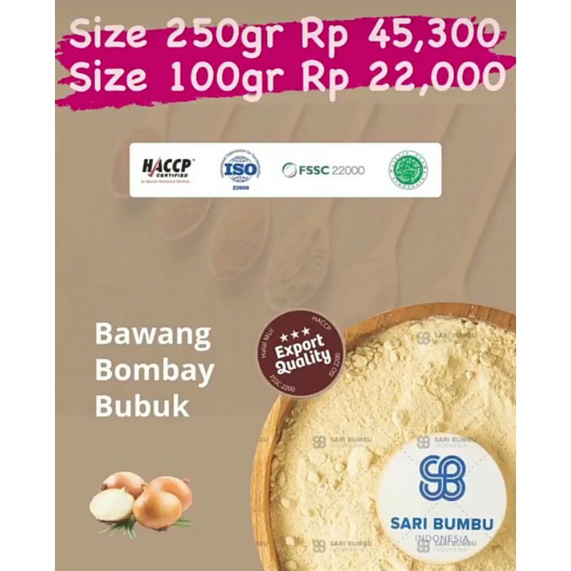 

BAWANG BOMBAY BUBUK