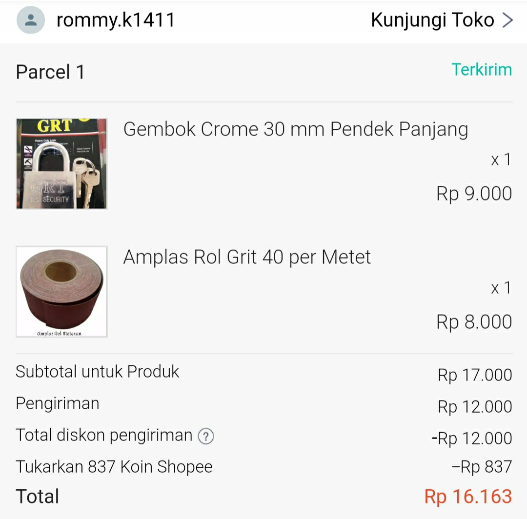 Gembok Crome 30 Mm Pendek Panjang