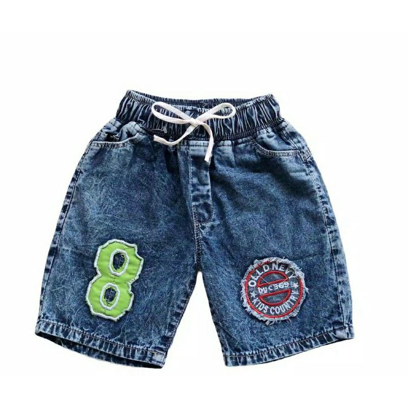 SHORT JEANS ANAK RIPPED MOTIP