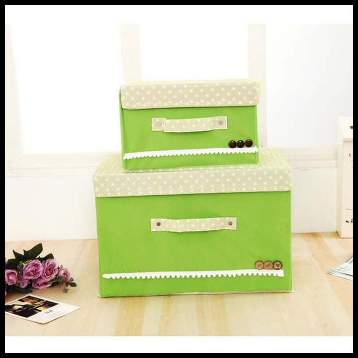 HOT SALE KOTAK PENYIMPANAN PAKAIAN - STORAGE BOX - KOTAK BAJU BESAR HIJAU - BIRU