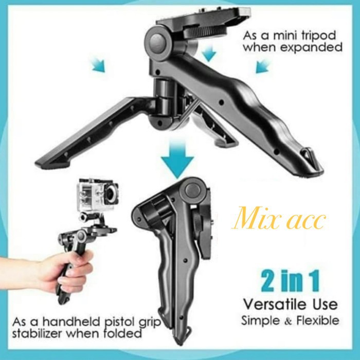 TP-001 Tripod mini DSLR Vlog Smartphone Handle Camera Action Cam GoPro