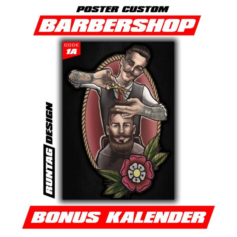 

poster gratis kalender barbershop mix (minimal order 5 pcs)