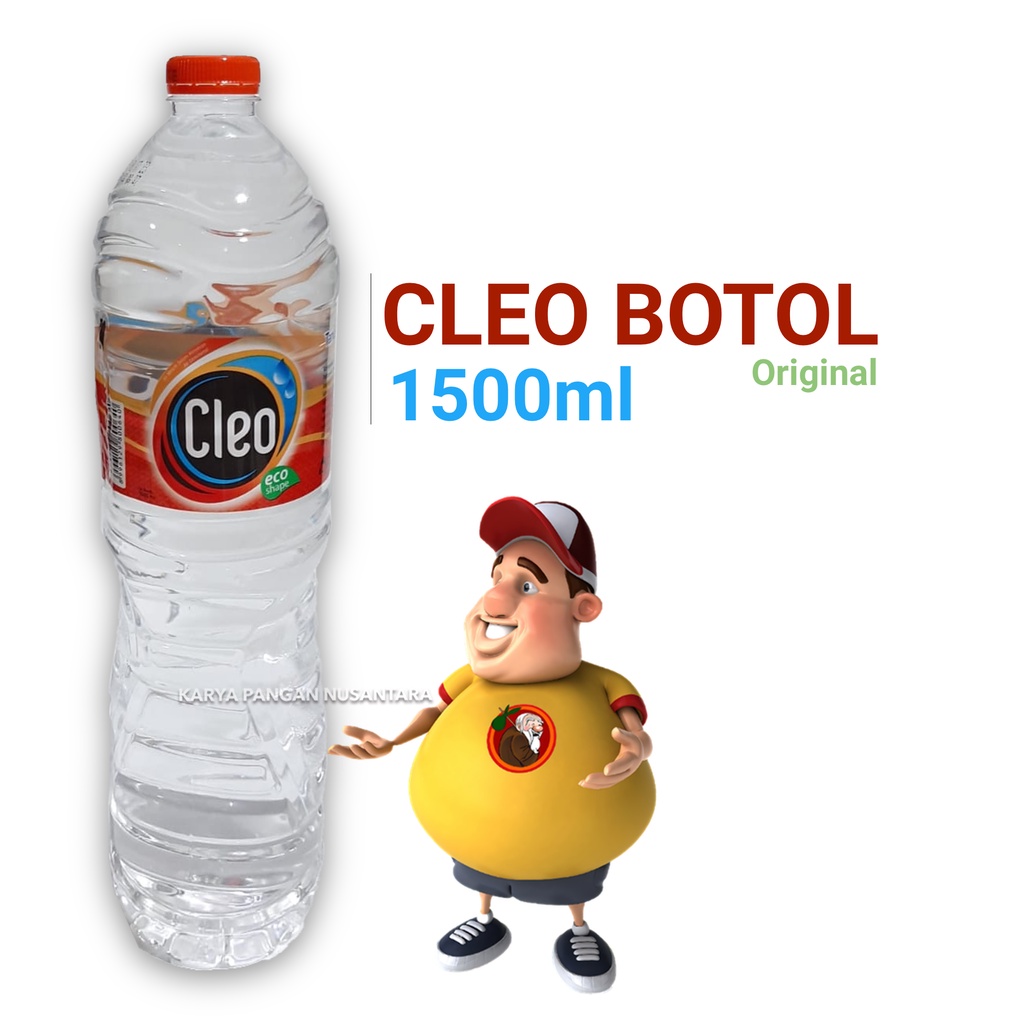 

CLEO BOTOL BESAR AIR MINERAL CLEO BOTOL ECO SHAPE 1500 ML PER BOTOL