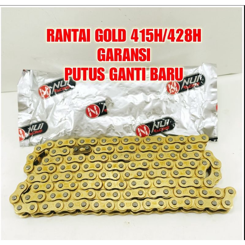 RANTE RANTAI EMAS RANTAI GOLD 415 428 H 110 120 130 140 L NUI RACING NUI ORIGINAL NUI