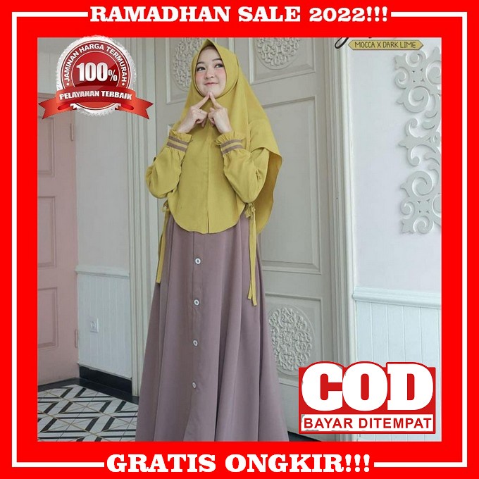 Modest Fashion Diskon Promo Gamis Syari Syarie Baju Brukat Pesta Kondangan Ada Jumbo S/D Xxxl Ld S/D