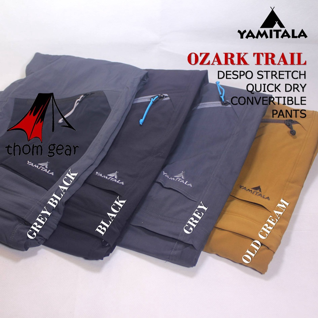 Yamitala Ozark Trail Unisex Celana Panjang Gunung Outdoor Hiking Sambung Pria Wanita Laki Laki Cewek Cewe Cowok Cowo Dewasa Quickdry Stretch Elastis Slim Fit Reguler Karet Pinggang Original Terbaru Ukuran S Xl 27 Jumbo Thomgear