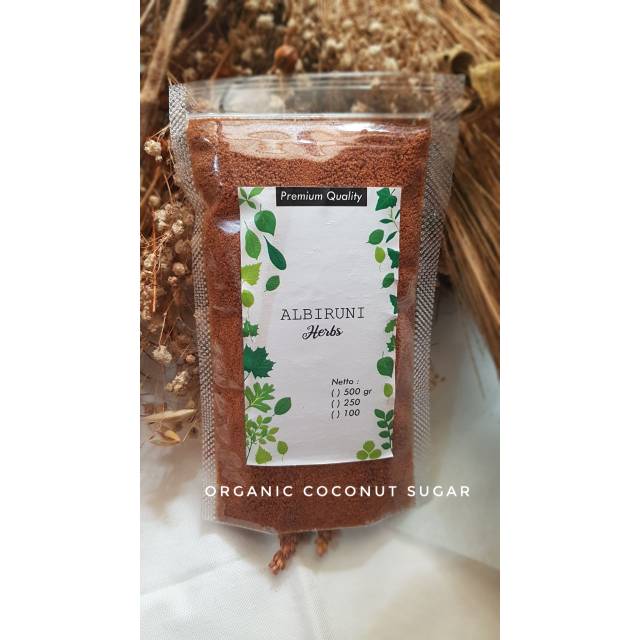 

200gr coconut sugar premium /brown sugar organic / gula kelapa /
