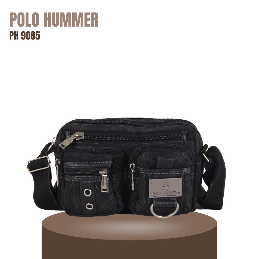 Tas Selempang Pria Banyak Kantong Grosir Eceran Original POLO HUMMER