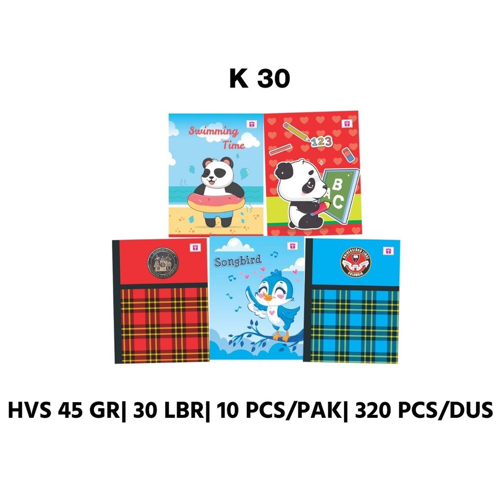

Tiara Buku Tulis Kwarto 30 Lembar/Pcs