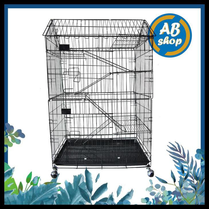 Kandang kucing tingkat 5 model rumah