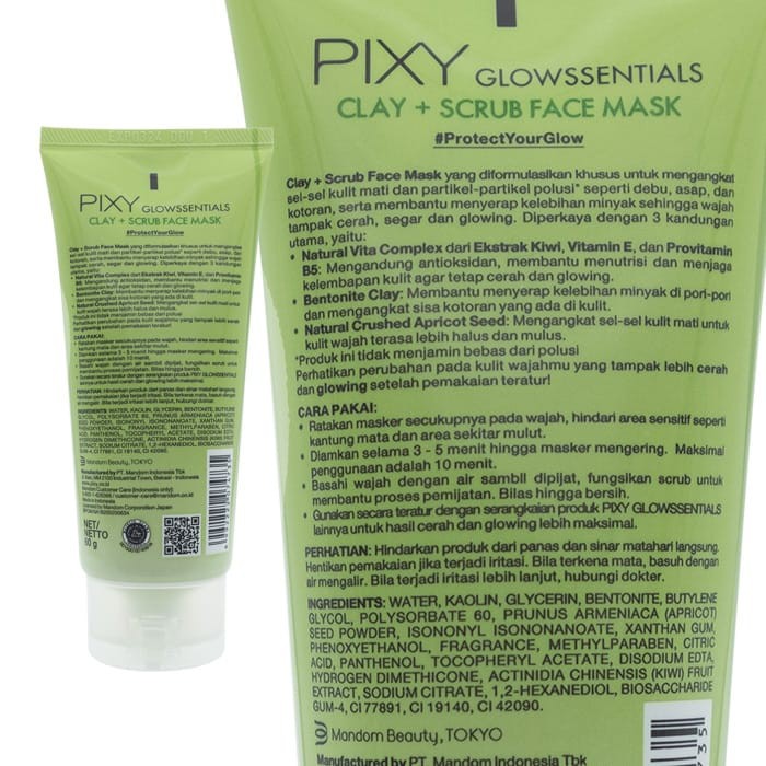 Pixy Glowssentials Clay + Scrub Face Mask