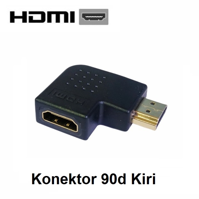 Konektor / Connector HDMI M - F L 90d