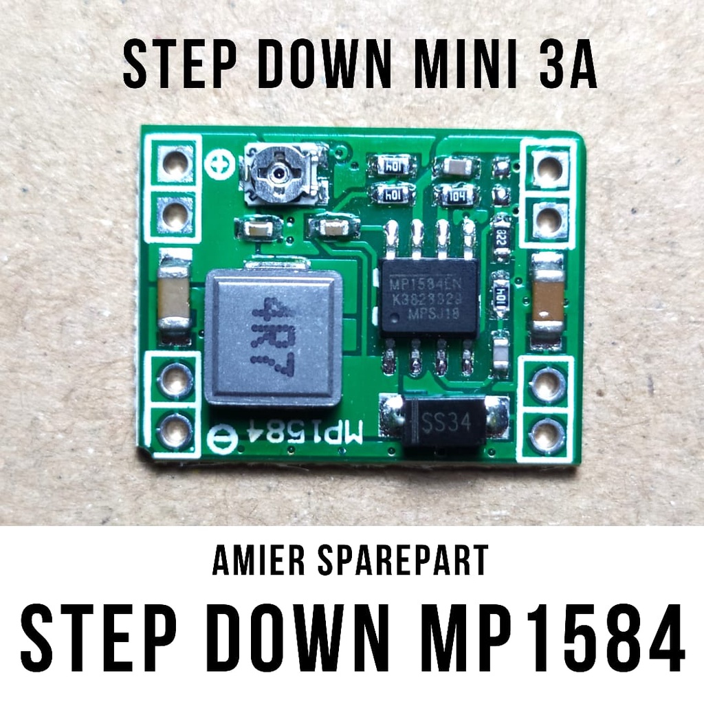 MP1584 SMALL ADJUSTABLE STEP DOWN DC 3A 4.5-28V TO 0.8-20V MODULE MP1584EN
