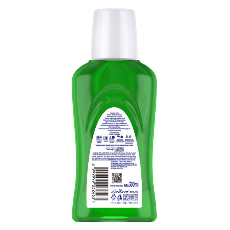 Pepsodent Mouthwash Expert Protection Herbal Natural 300 ml
