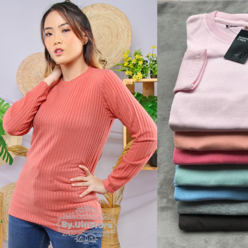 Kaos wanita /kaos lengan panjang unisex/ kaos lengan panjang wanita