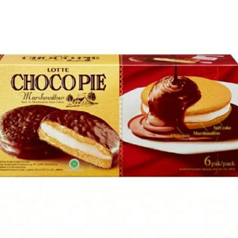 

Lotte choco pie marshmallow 168gr