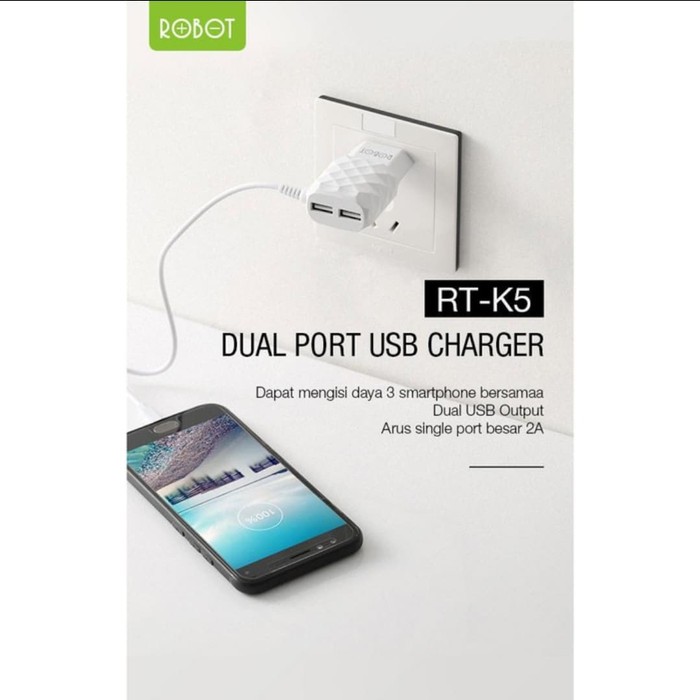 tc Charger adaptor Robot K-5 k5 fast charging 3 output