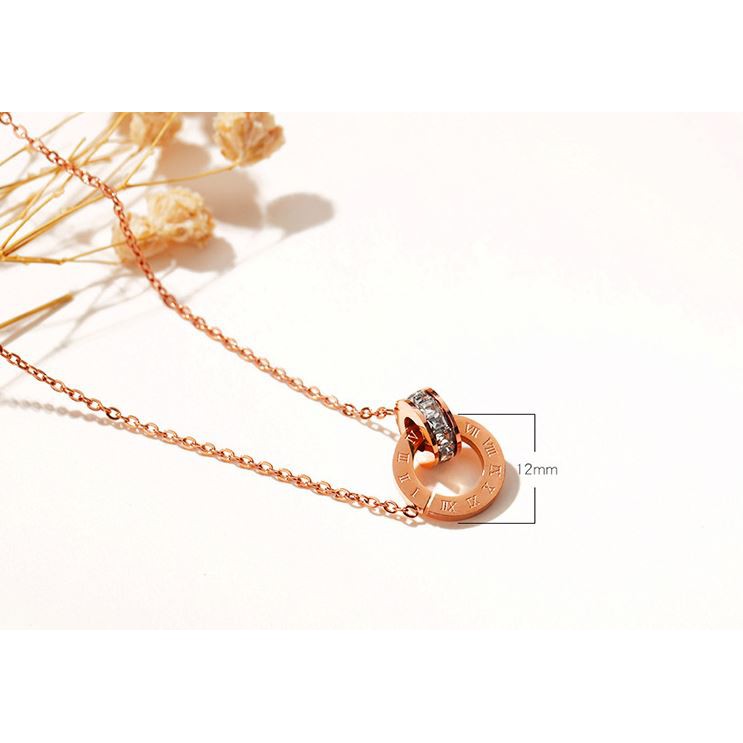 [New] Kalung fashion aksesoris titanium mini korea hadiah wanita cewek 316L anti karat KK097