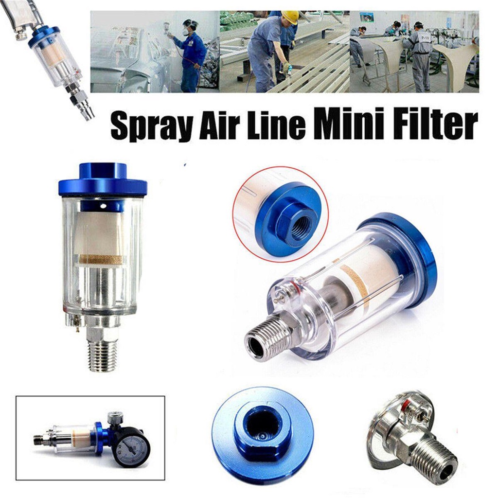 Solighter Air Trap Filter Regulator Pengukur Udara Mini 1 / 4 &quot;