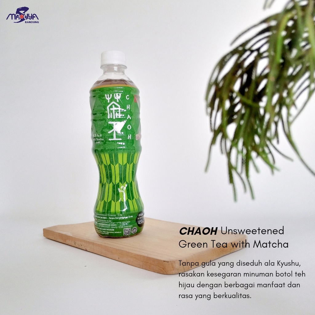 

Chaoh Teh Hijau Unsweetened Japanese Green Tea with Matcha 450 mL