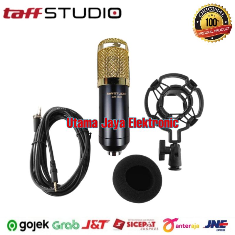 PAKET Komplit Mic BM800 Soundcard V8 plus Stand Holder D6 Pop Filter Home Recording Terbaik