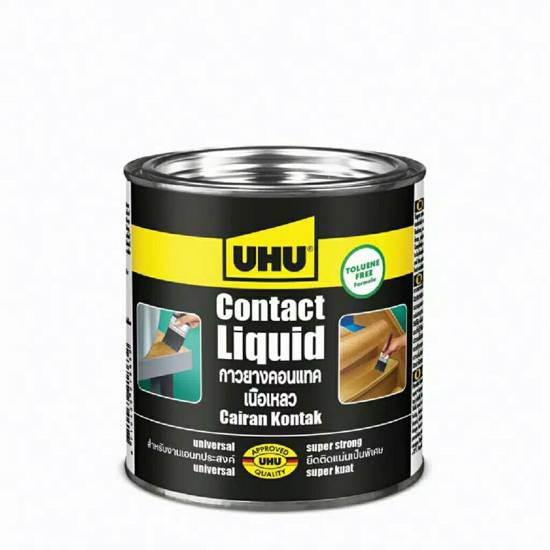 UHU Household Contact Liquid 250 ml Kaleng / Lem Sepatu / Lem Tas / Lem Kulit / Lem Karet