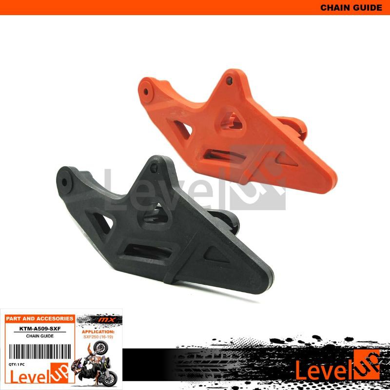 LEVEL UP - Chain guide ktm sxf 250 - tensioner rantai bawah ktm - stabiliser rantai ktm sxf 250 - ro