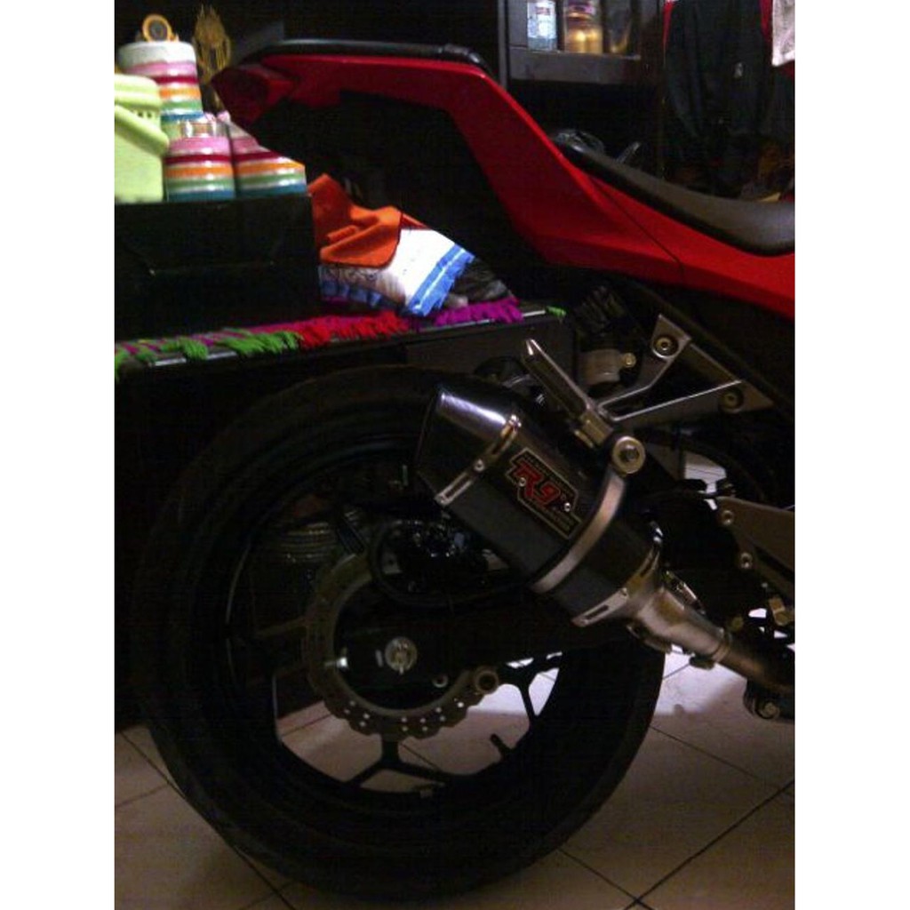Murah Knalpot R9 Motegi Carbon Full System R25 Cbr 250 Ninja 250 Carbu Fi Mono Z250 Murah