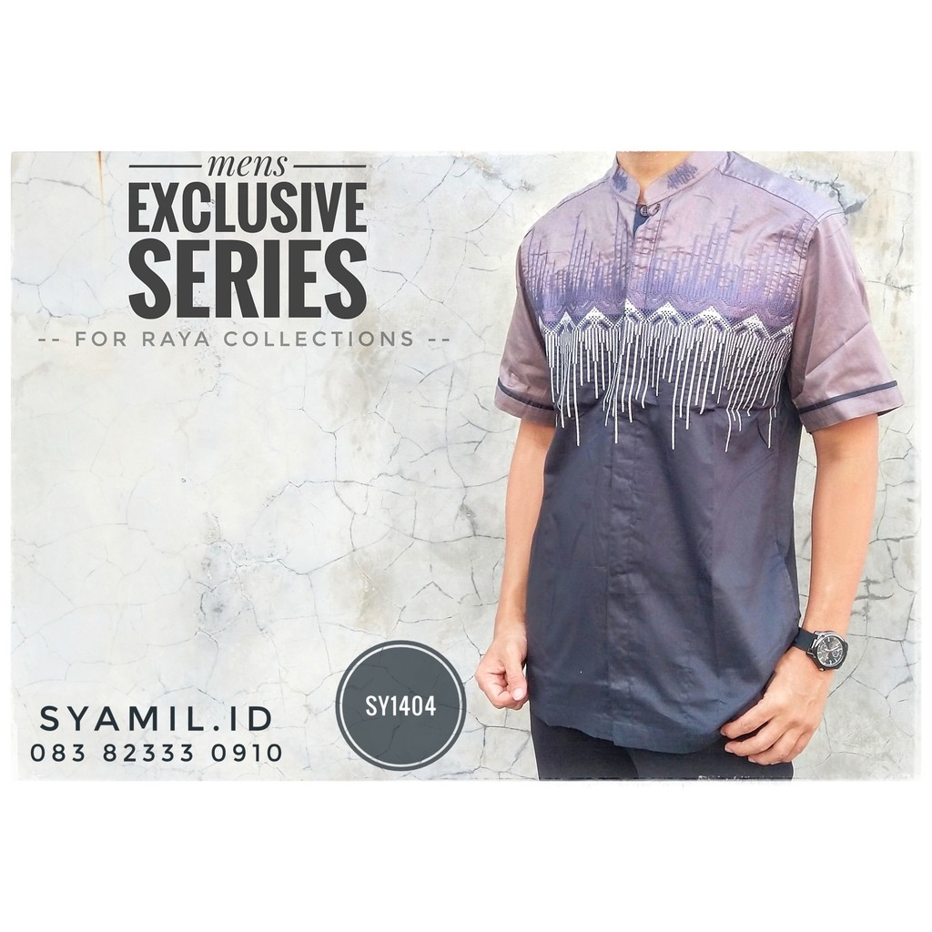 SYAMIL- Baju Koko Syamil Pria Katun Premium
