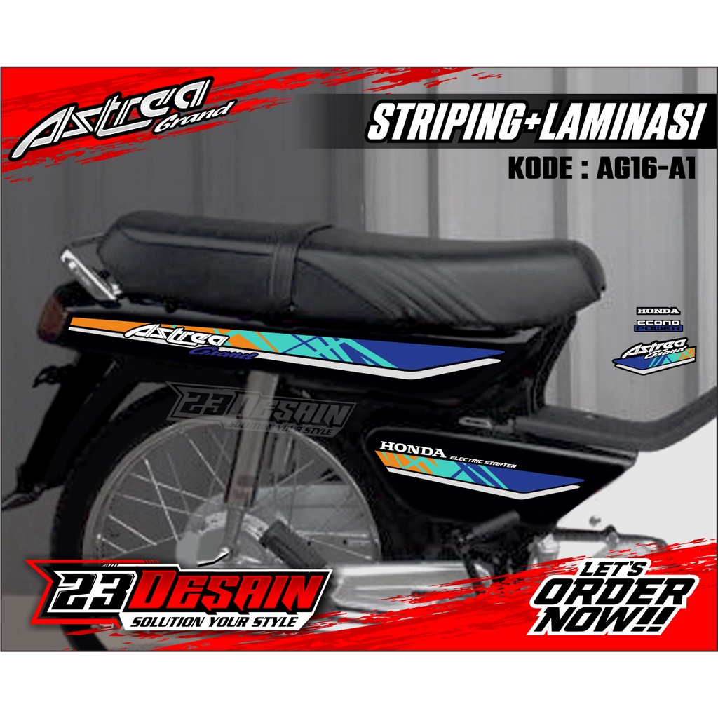 Jual Striping Sticker Honda Astrea Grand Bulus Tahun Sticker