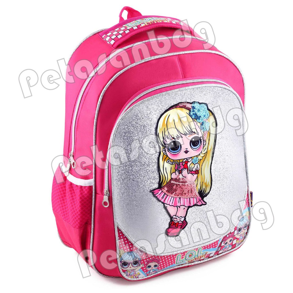 PTS - Ransel Sekolah Anak SD Perempuan Karakter LOL SURPRISE - Ransel Glitter LED MUSIC - ELEGANT LADY