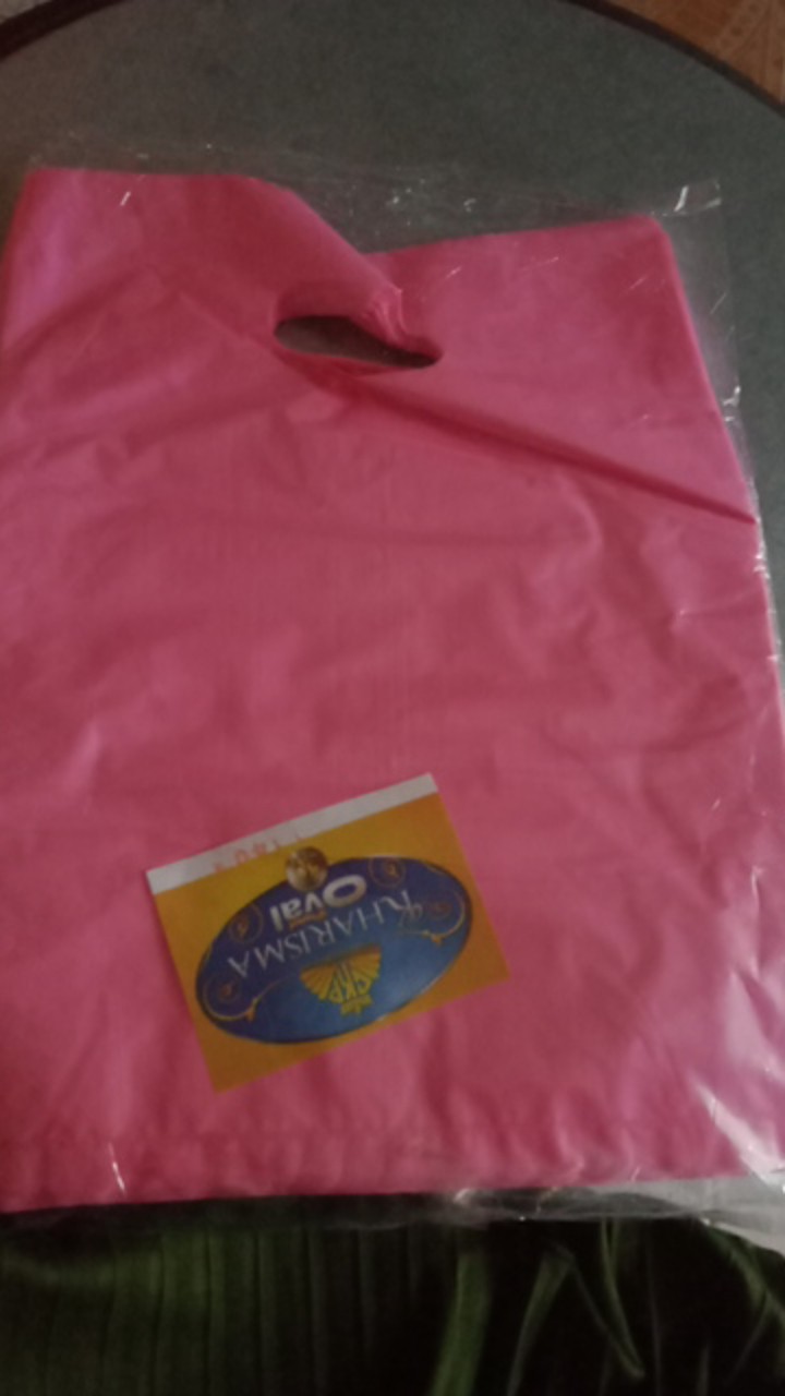 ( Isi 50 Lembar ) Kantong Kresek Olshop / Plastik Olshop Warna / Plastik Hd Pond Oval Uk 25x35