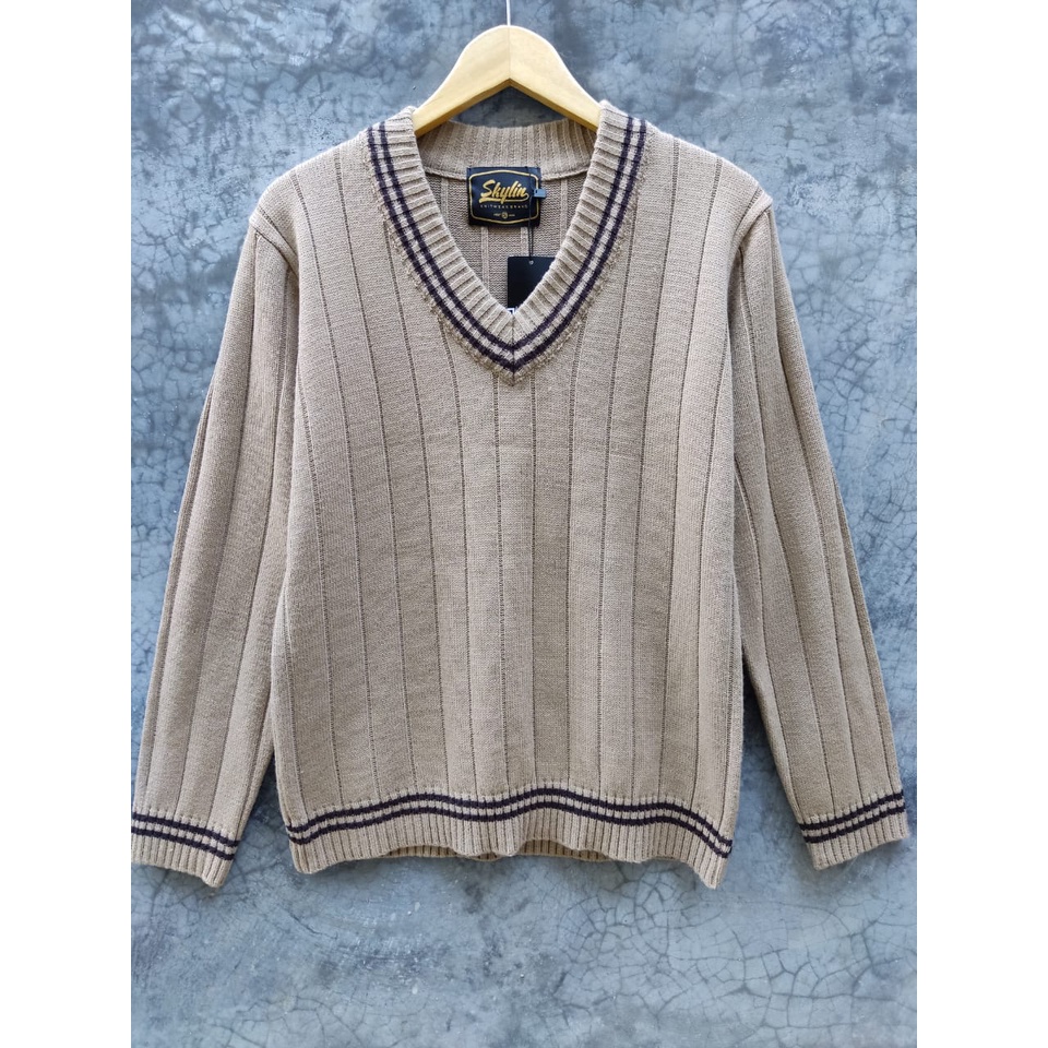 Sweater Vneck Street Wool SKYLIN