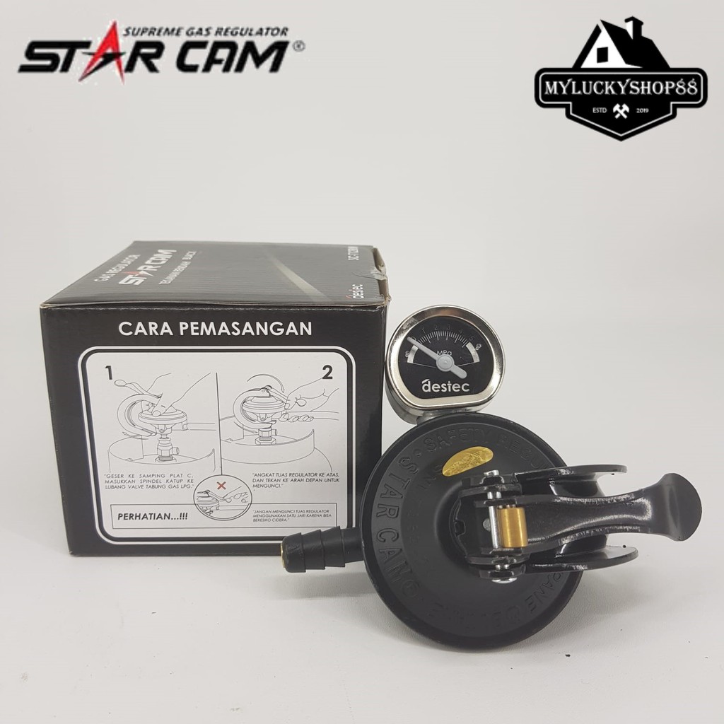 Regulator Gas Star Cam SC-23M SC-T12RM Tekanan Rendah Meter Starcam SC23M SCT12RM