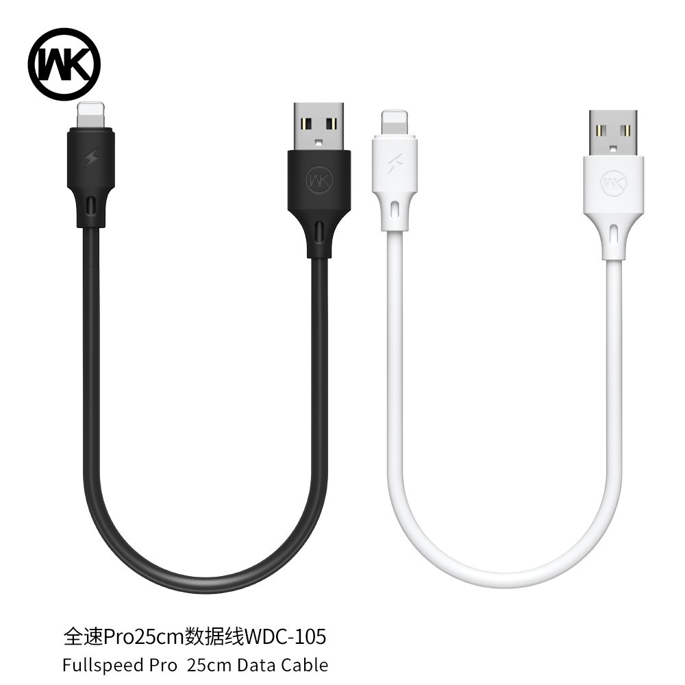 ⭐⭐⭐⭐⭐ Kabel Data Cable Micro 25cm WK Design Remax Full Speed Pro WDC-015m ORIGINAL KEREN