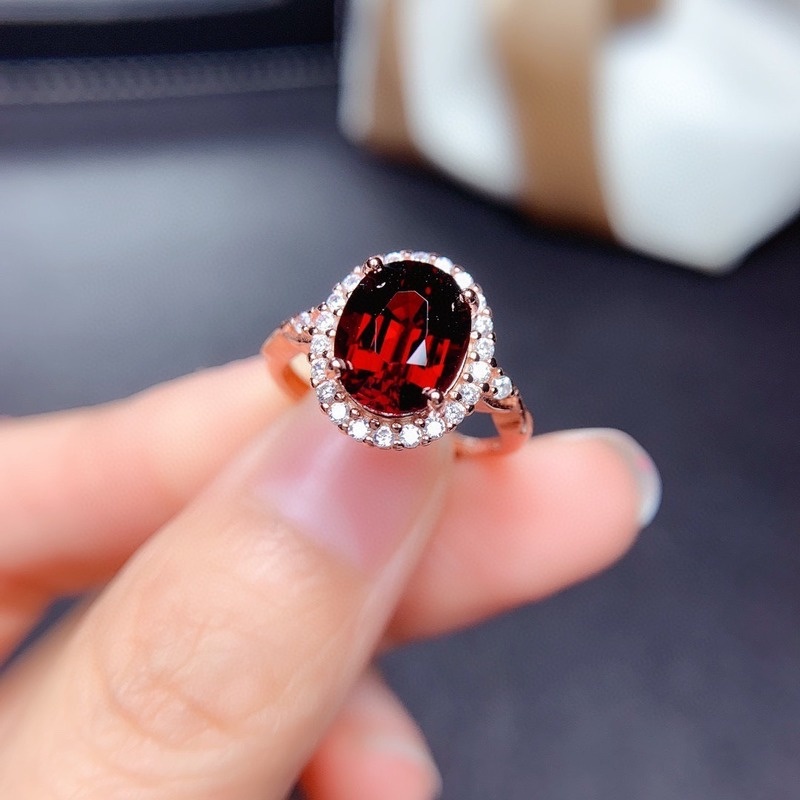 Fashion Natural Ruby Rose Gold Ring