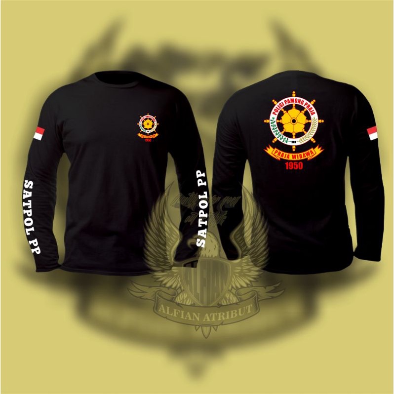 Kaos SATPOL PP TERBARU,kaos atasan satpol pp lengan panjang
