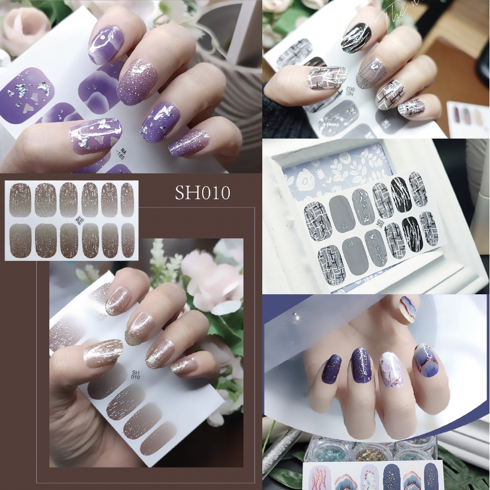 12Pcs/Stiker Kuku Murah / Nail Art Sticker / Nail Art Stiker / Nail Art &amp; Sticker NA Series Premium