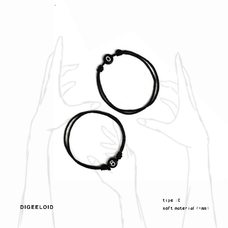 CODE C | Bracelet Huruf manik | Gelang huruf | Gelang Couple homemade