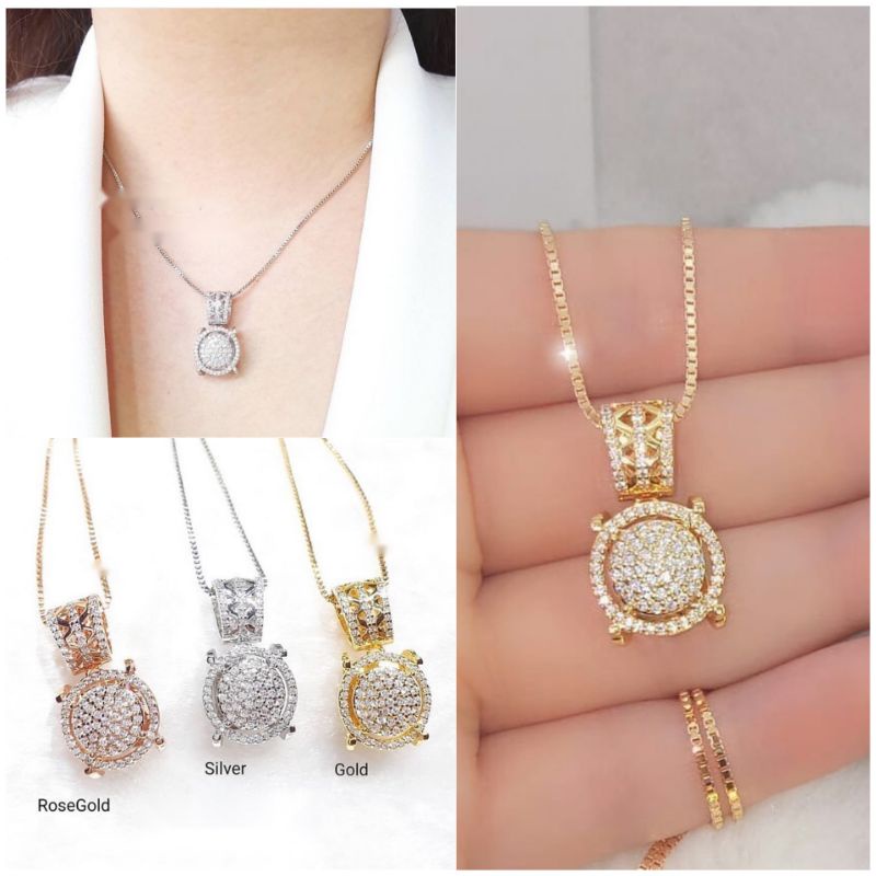LIONTIN BULAT CUBIC ZIRCON PREMIU REPLIKA BERLIAN