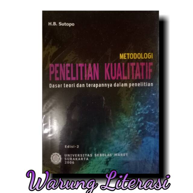 Jual Metodologi Penelitian Kualitatif - Sutopo | Shopee Indonesia