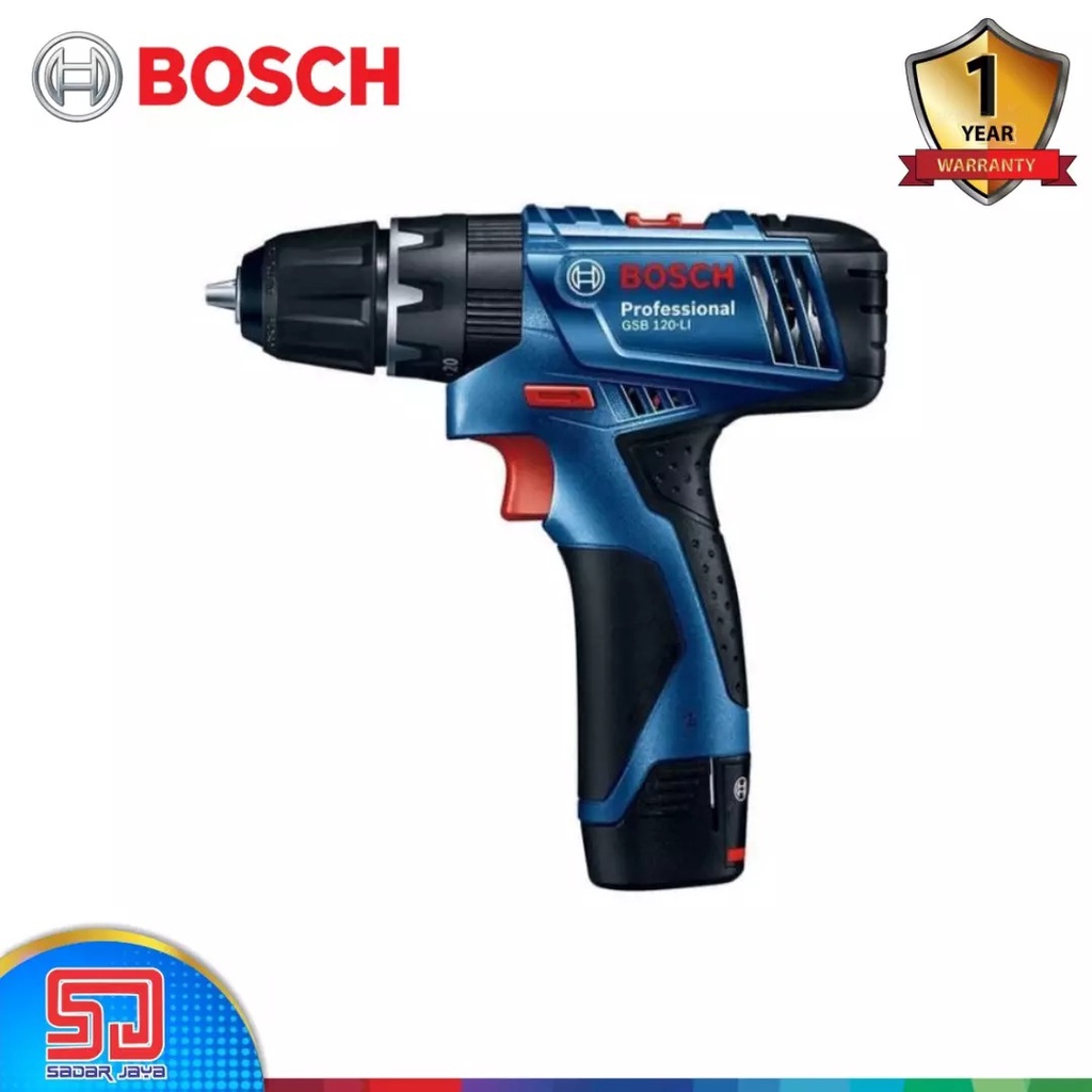 Bosch GSB 120-Li Gen3 Cordless Impact Drill /Bor Tembok Baterai 12Volt