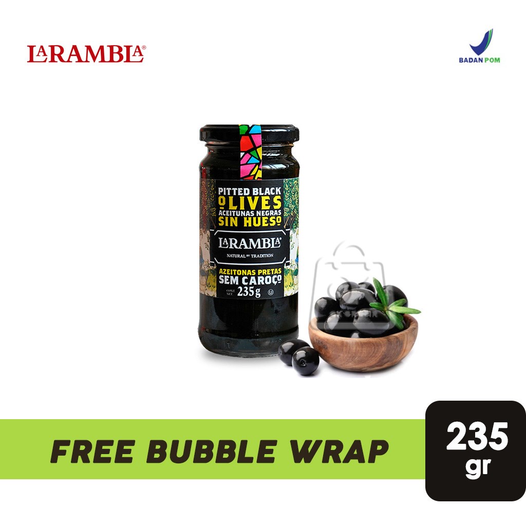 

BUAH ZAITUN SPANYOL La Rambla / Pitted Black & Green Olives / Olive Zaytun Hijau Hitam ( 235gr )
