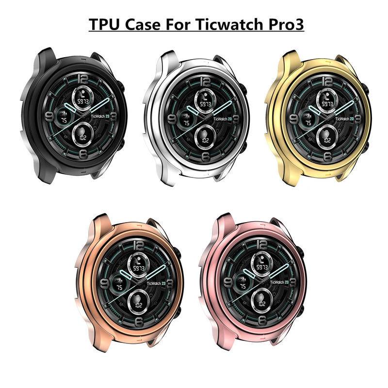 Casing Pelindung Smartwatch Tic Watch Pro 3 Bahan TPU Dengan Frame Bumper