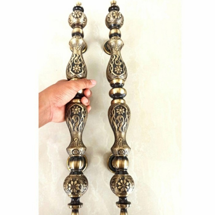 Handle Pintu Kuningan Motif Manggis Asli Kuningan