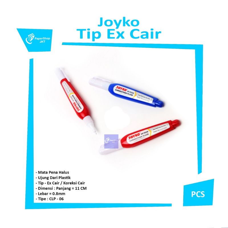 JNW-CORRECTION FLUID CF P235 TIP EX CAIR SATUAN PER(1)