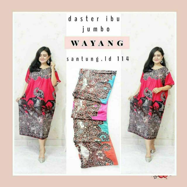 Daster jumbo WAYANG